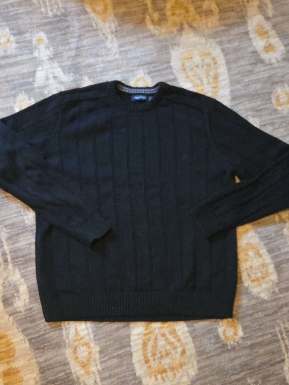 Nautica Men's Cotton Crewneck Sweater XL Black